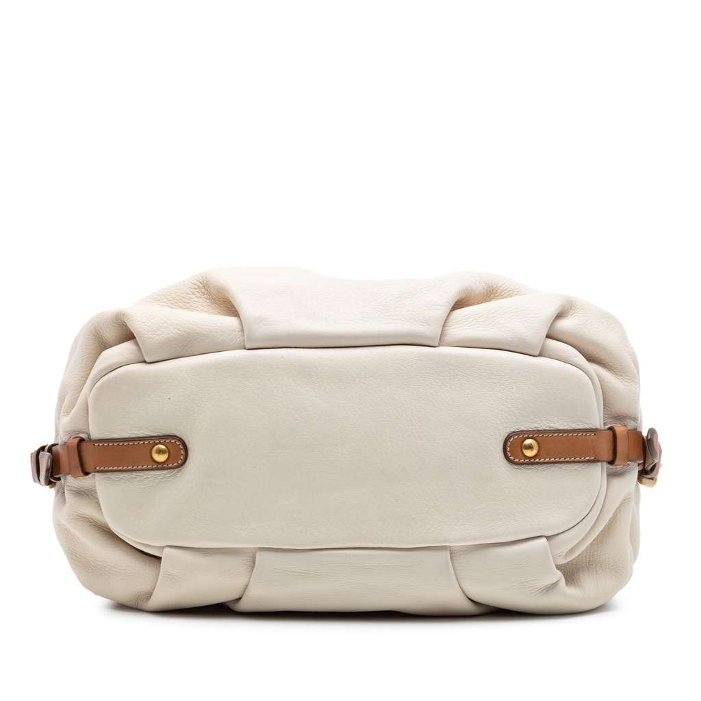 Prada Cervo Deerskin Antik Shoulder Bag White Leather Very good condition - Inside View