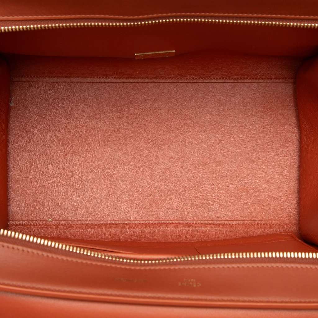 Celine Medium Tricolor Leather Trapeze Satchel Brown Leather Very good condition - Model View
