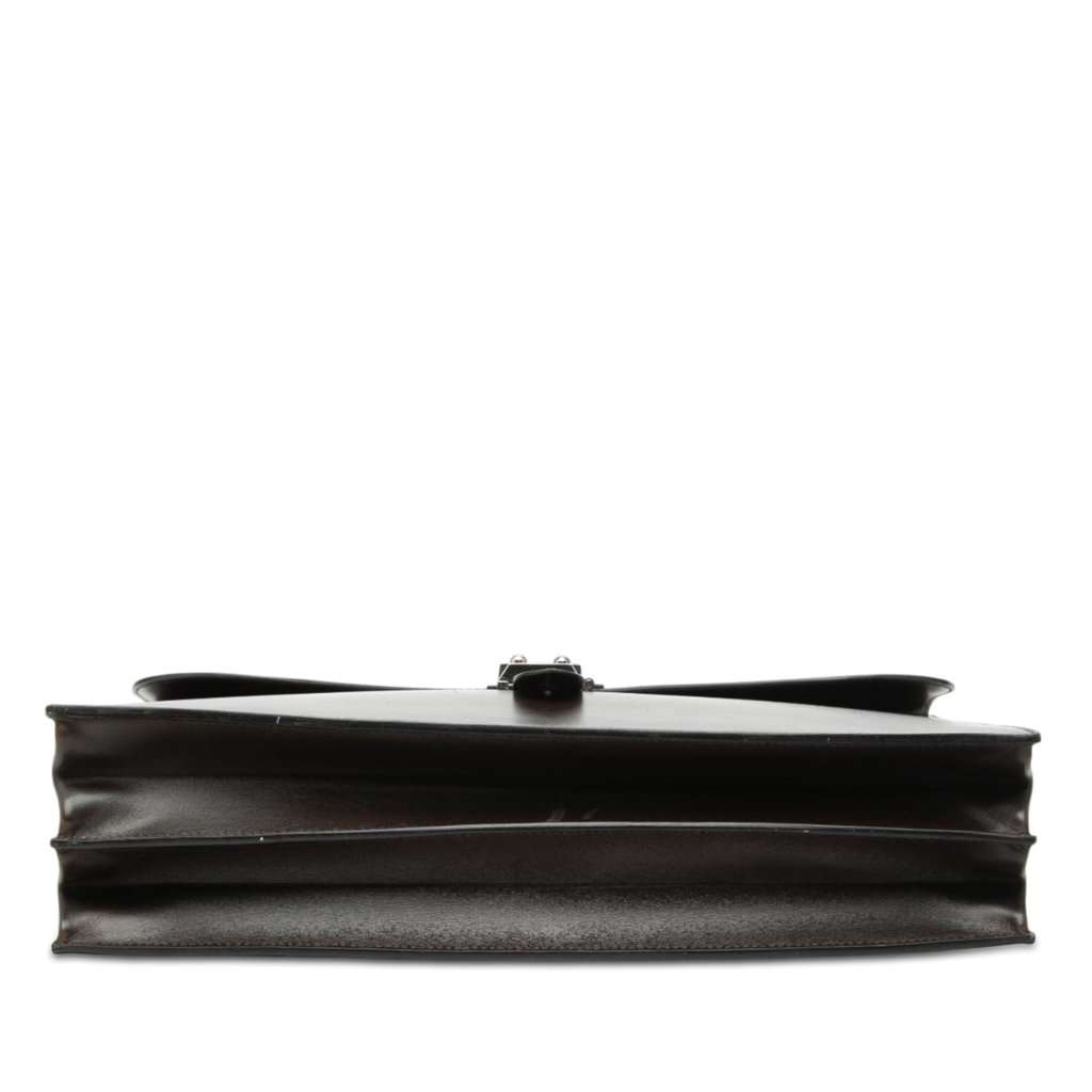 Hermès Box Calf Sac A Depeches 38 Brown Leather Good condition - Inside View