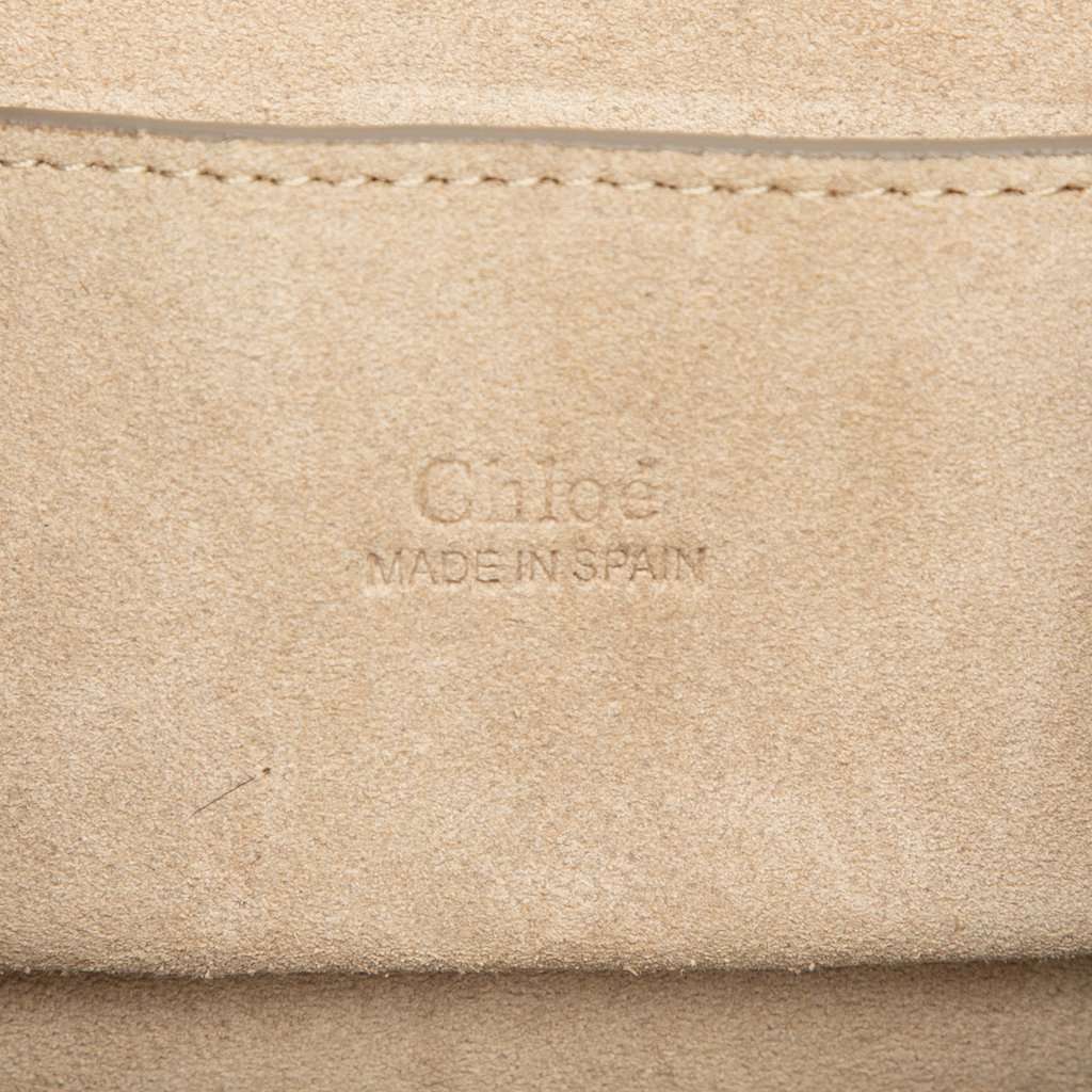 Chloé Mini Calfskin and Suede Faye Bracelet Bag Red Leather Very good condition - Box View