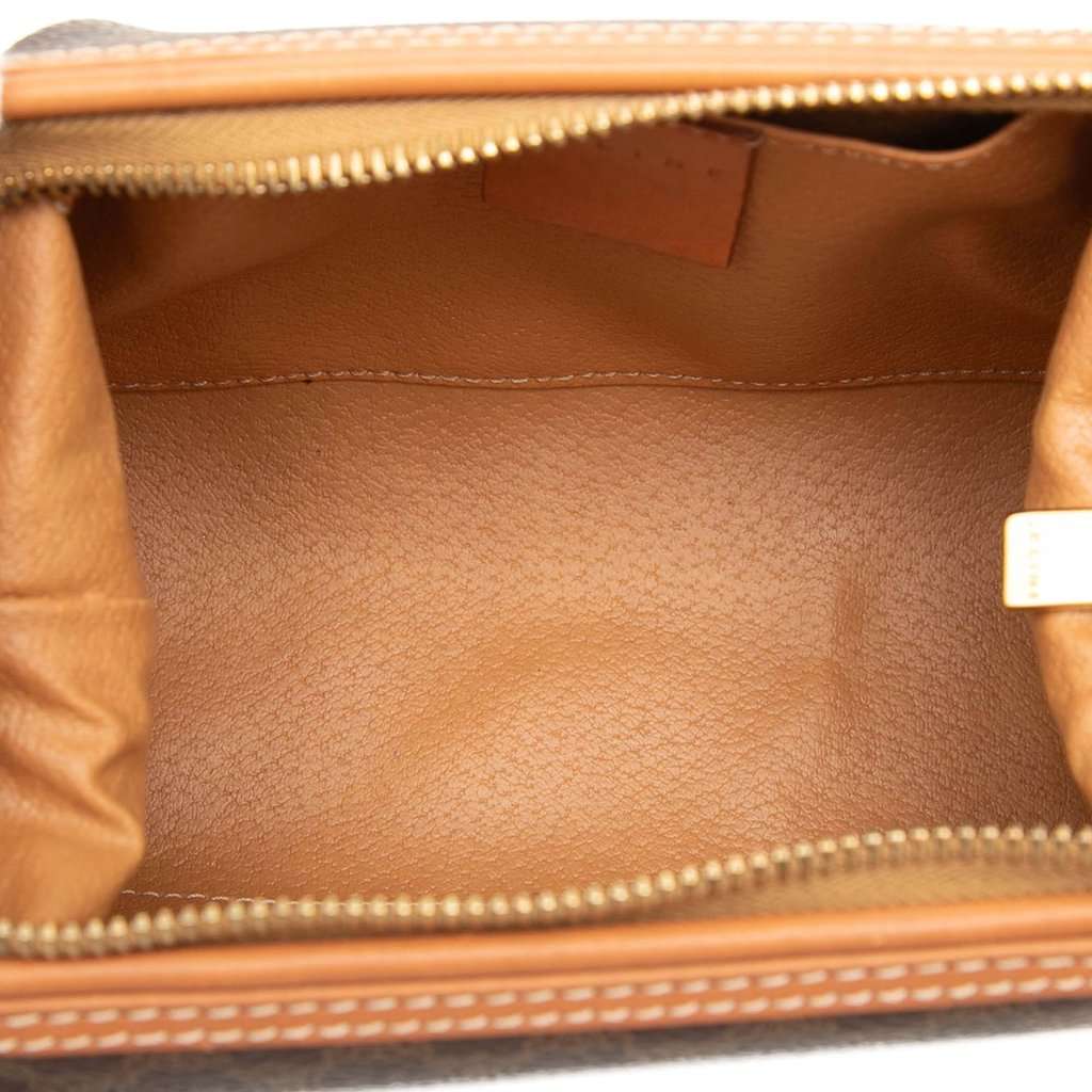 Celine Macadam Coated Canvas Pouch Brown Very good condition - Model View