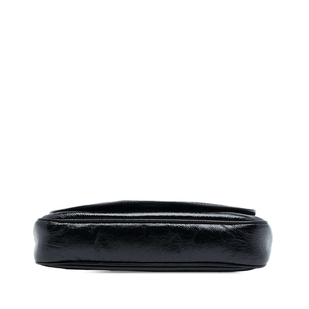 Gucci Medium Patent Soho Chain Flap Crossbody Black Leather Very good - Inside View