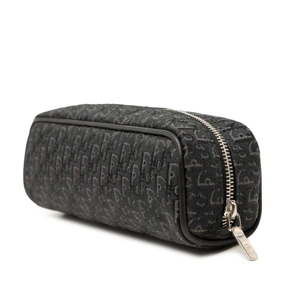 Dior Diorissimo Trotter Canvas Pouch Black Very good condition - Back View