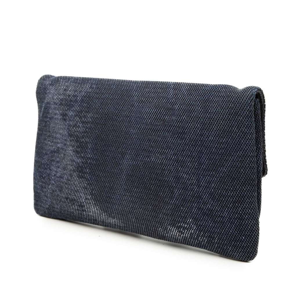 Balenciaga Canvas Motocross Giant 12 Envelope Clutch Blue Very good condition - Back View