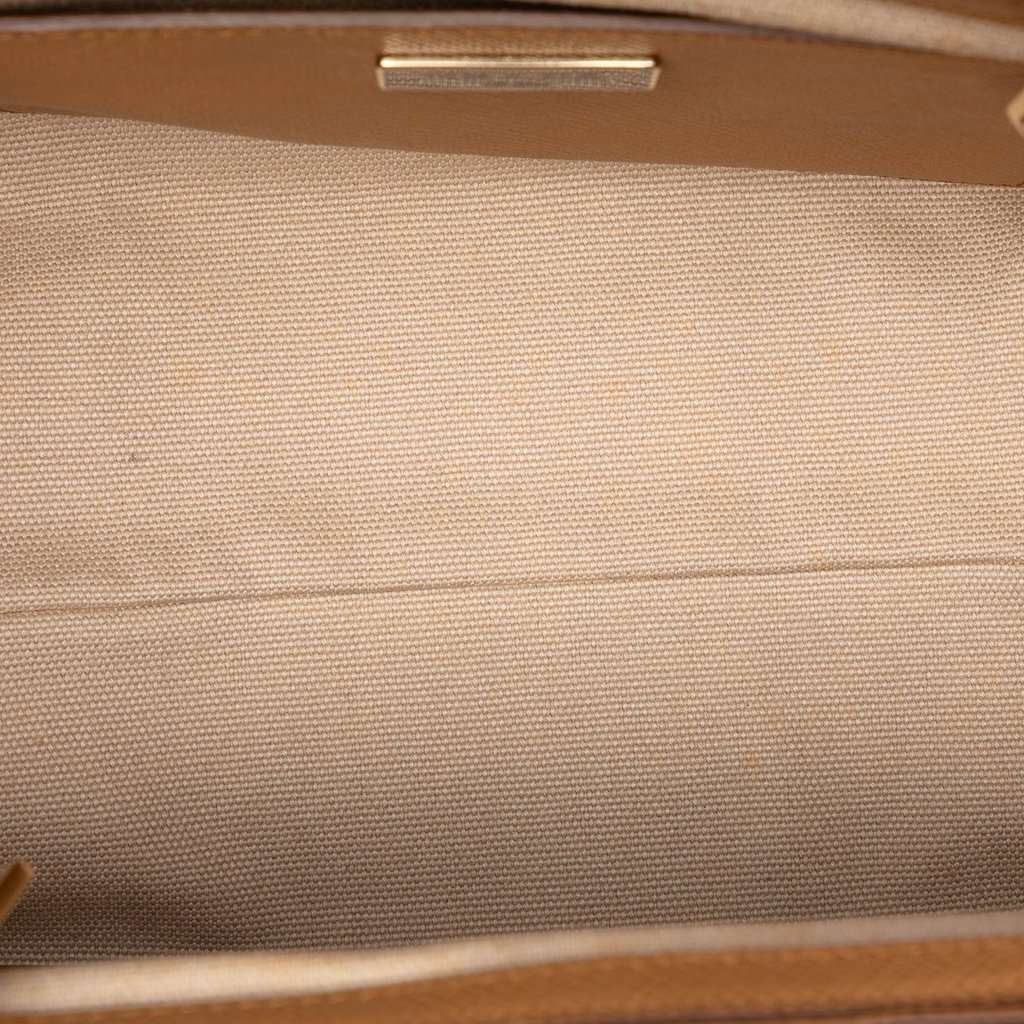 Prada Bicolor Saffiano Cuir Trimmed Leather Satchel Yellow Leather Very good condition - Model View