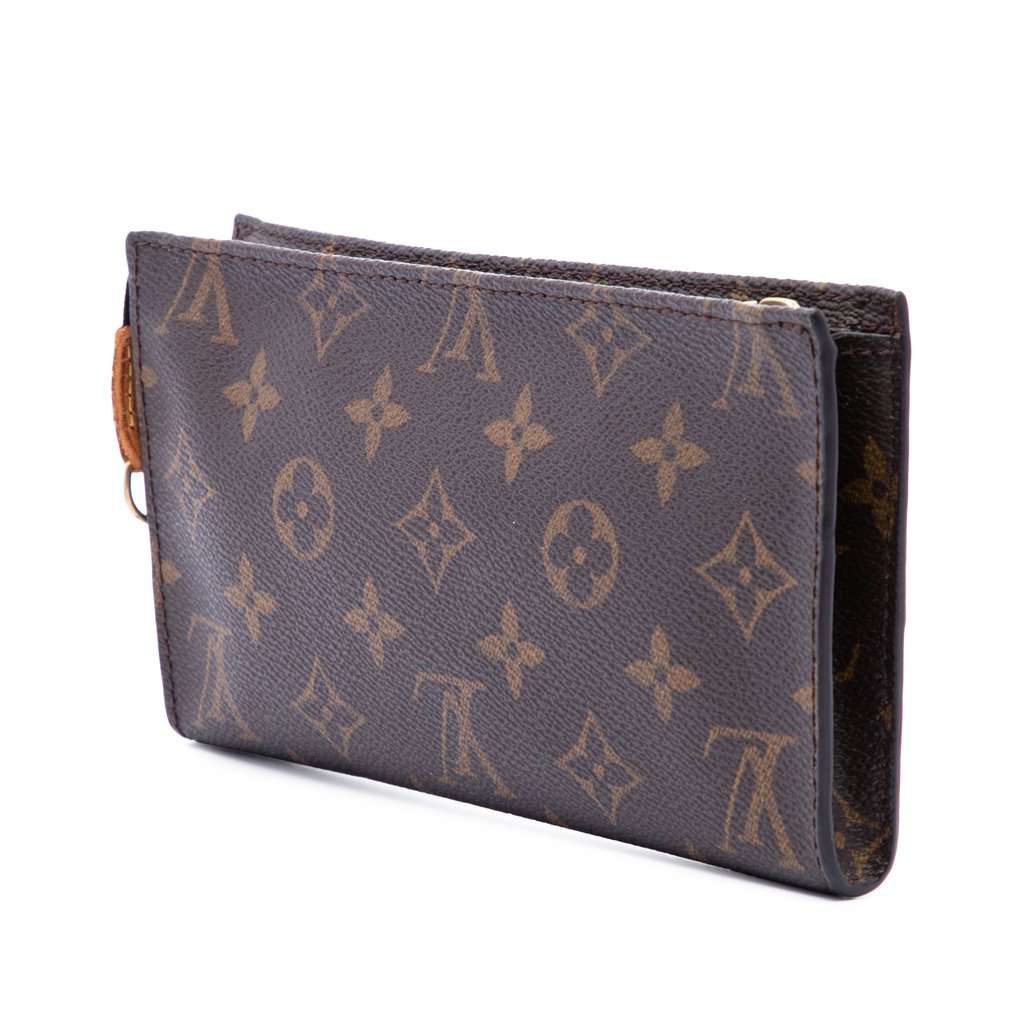 Louis Vuitton Monogram Bucket GM Pouch Brown Very good condition - Back View