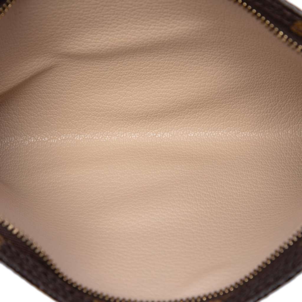 Louis Vuitton Monogram Bucket GM Pouch Brown Very good condition - Model View