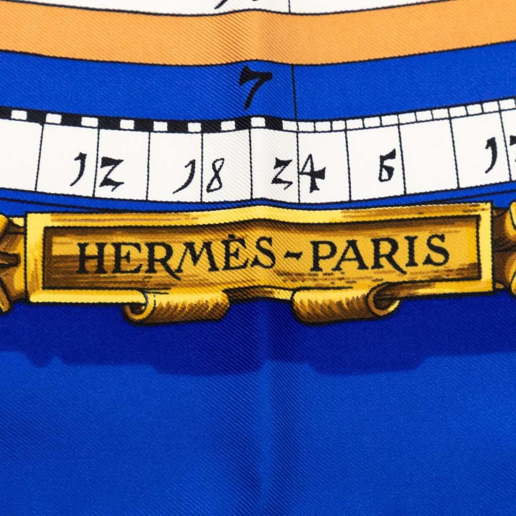 Hermès Astrologie Forever Silk Scarf 90 Blue Very good - Inside View