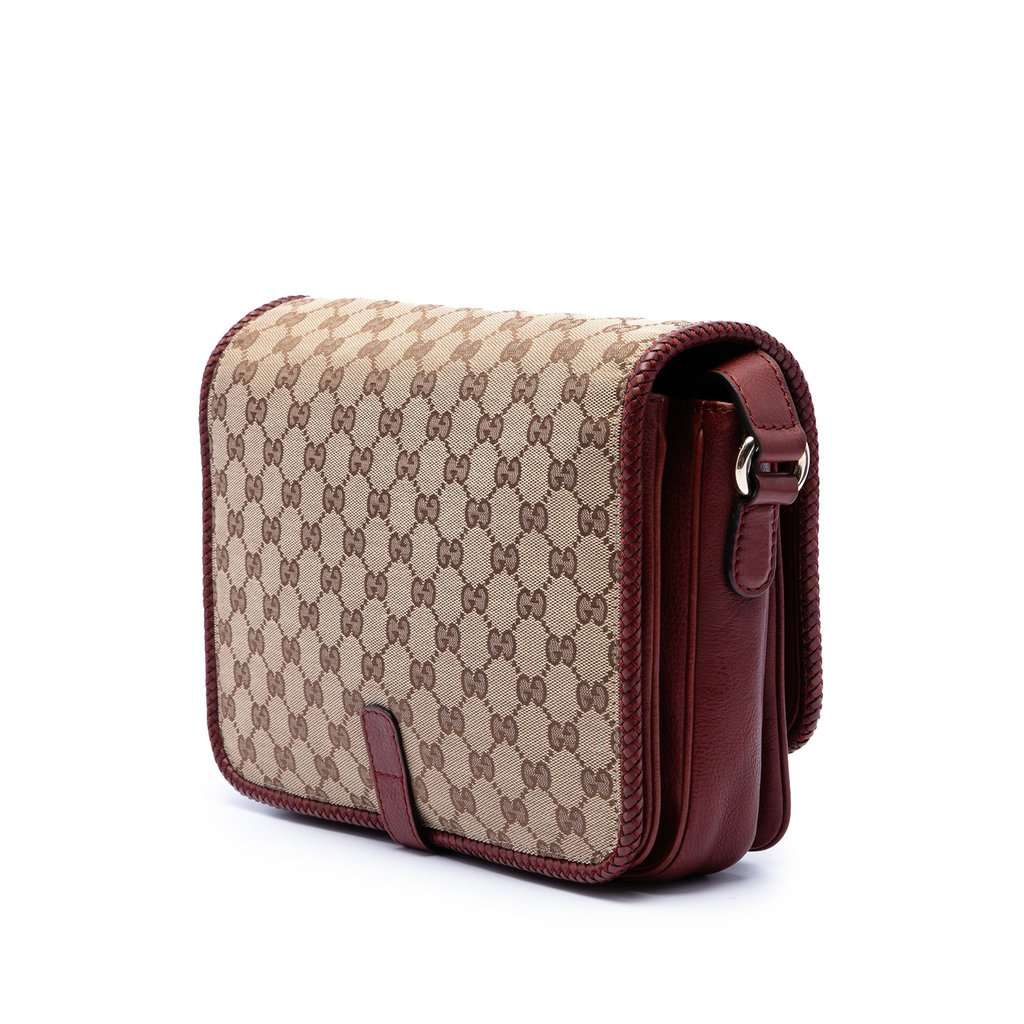 Gucci GG Canvas Marrakech Crossbody Beige Very good condition - Back View