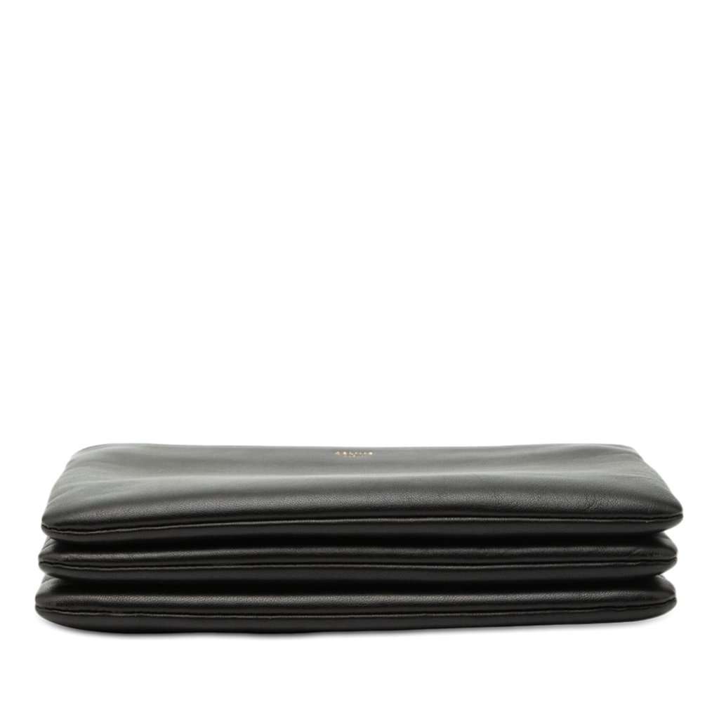 Celine Small Lambskin Trio Crossbody Black Leather Very good condition - Inside View