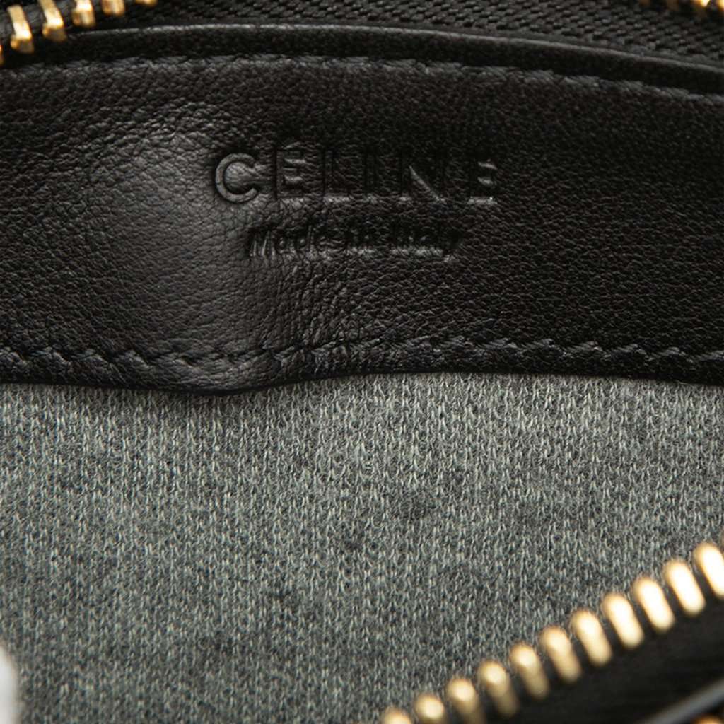 Celine Small Lambskin Trio Crossbody Black Leather Very good condition - Box View