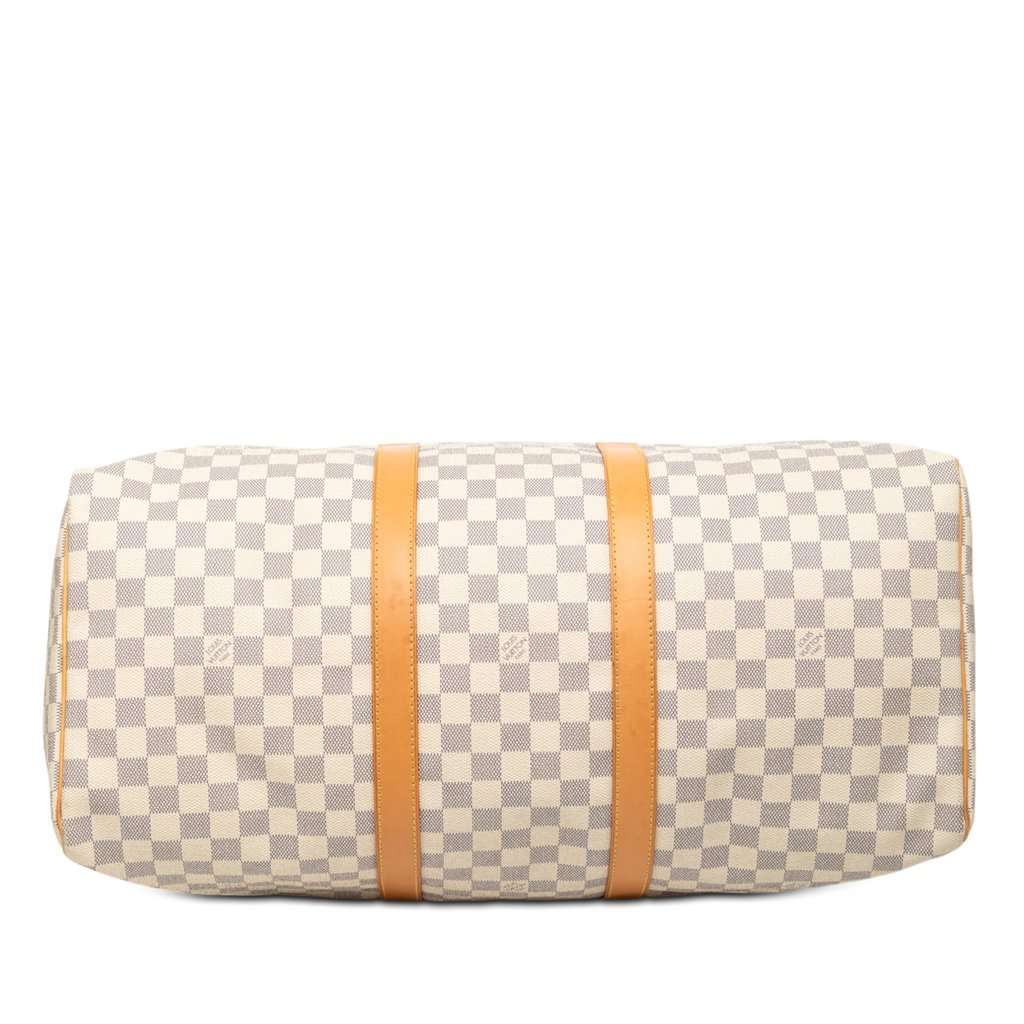 Louis Vuitton Damier Azur Keepall 50 White Very good - Inside View