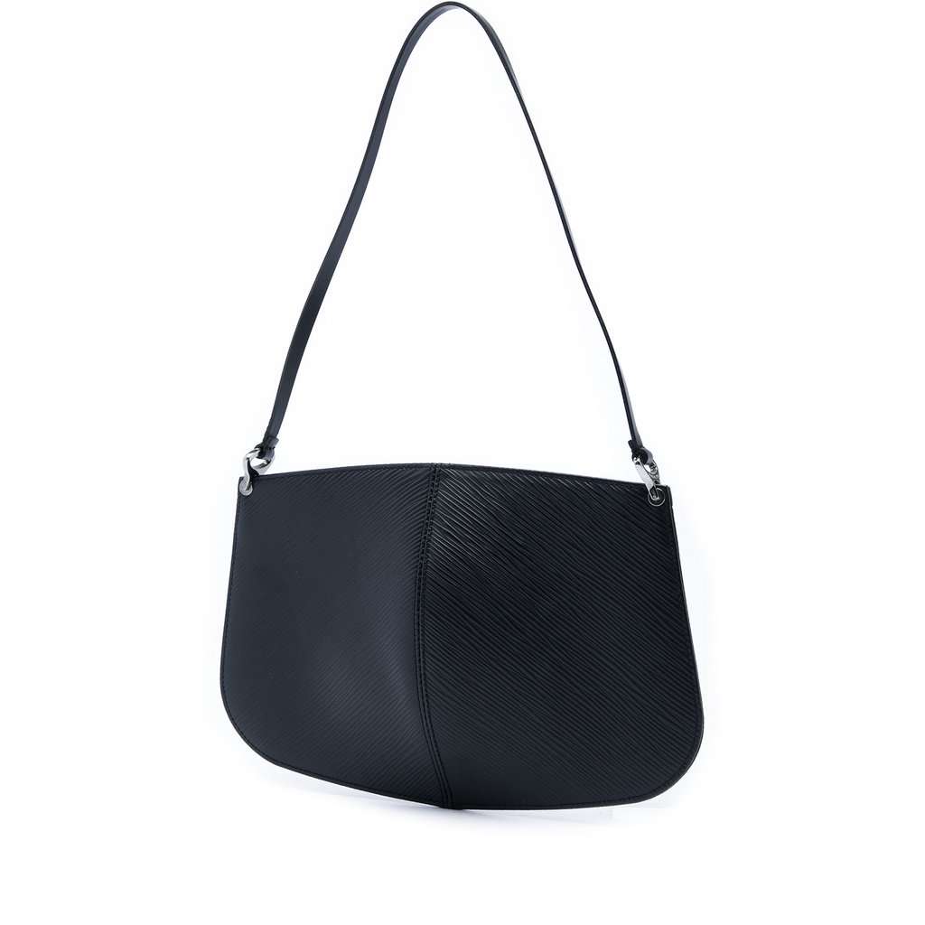 Louis Vuitton Epi Demi Lune Pochette Black Leather Very good - Back View