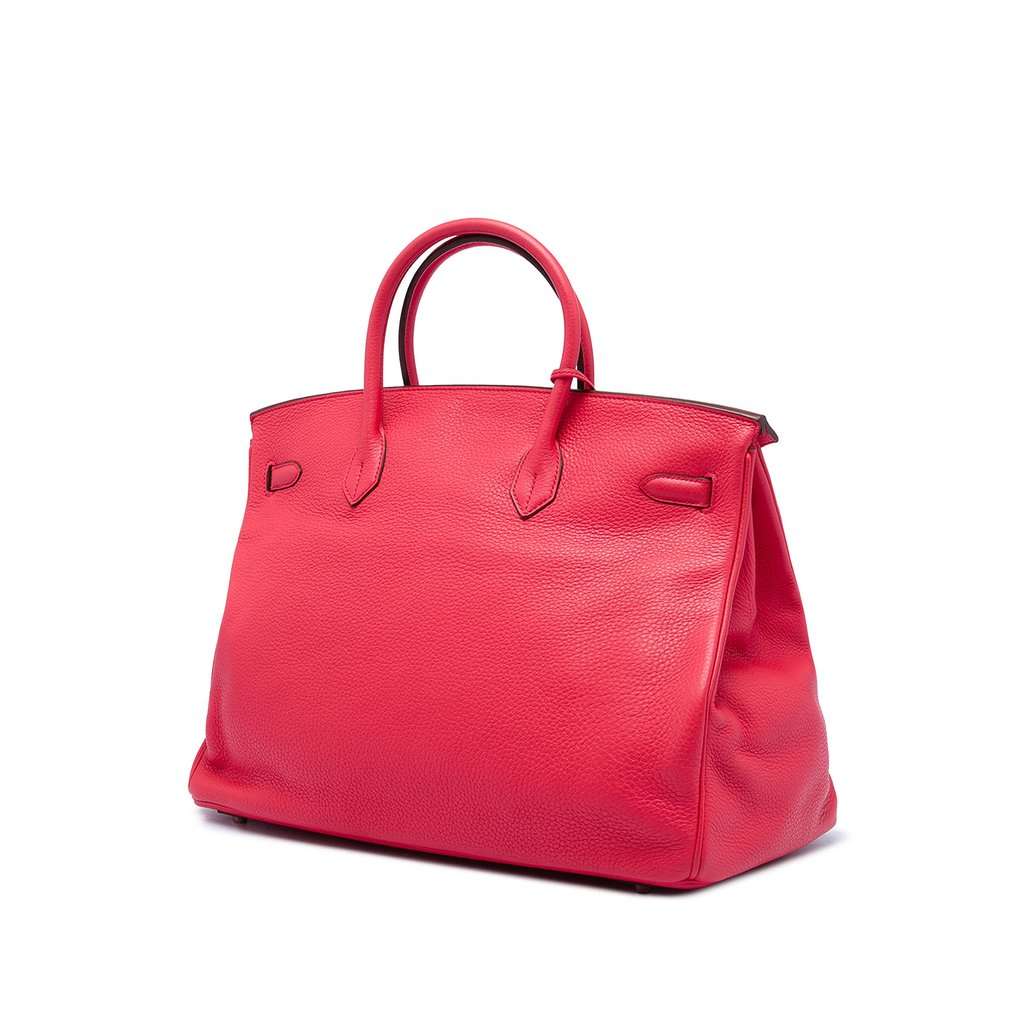 Hermès Togo Birkin Retourne 40 Red Leather Very good - Back View