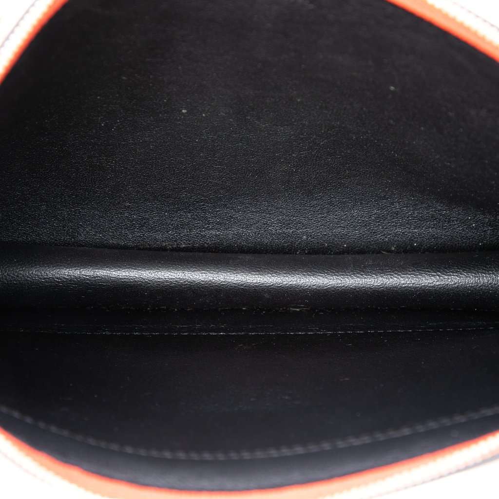 Celine Tricolor Leather Pocket Envelope Zip Crossbody Orange Leather Very good condition - Model View
