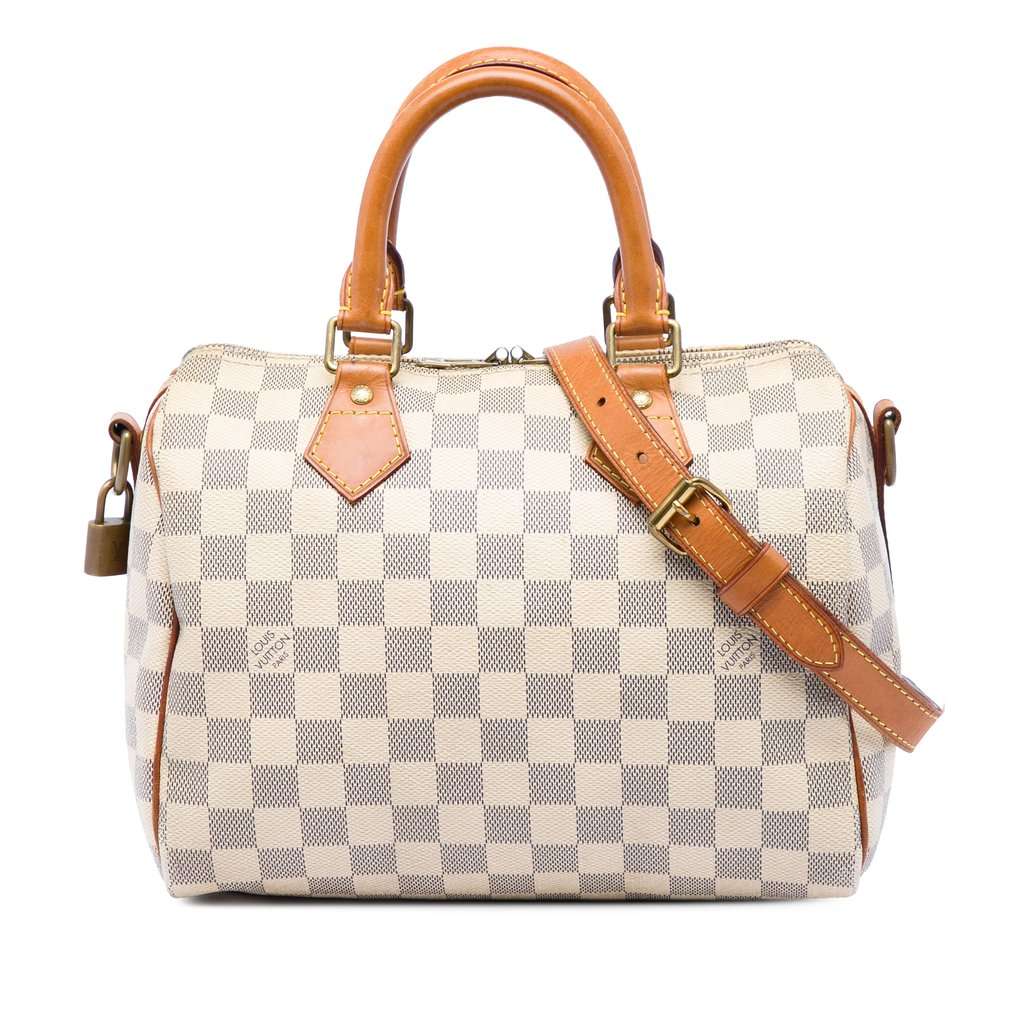 Louis Vuitton Damier Azur Speedy Bandouliere 25 White Very good condition - Front View
