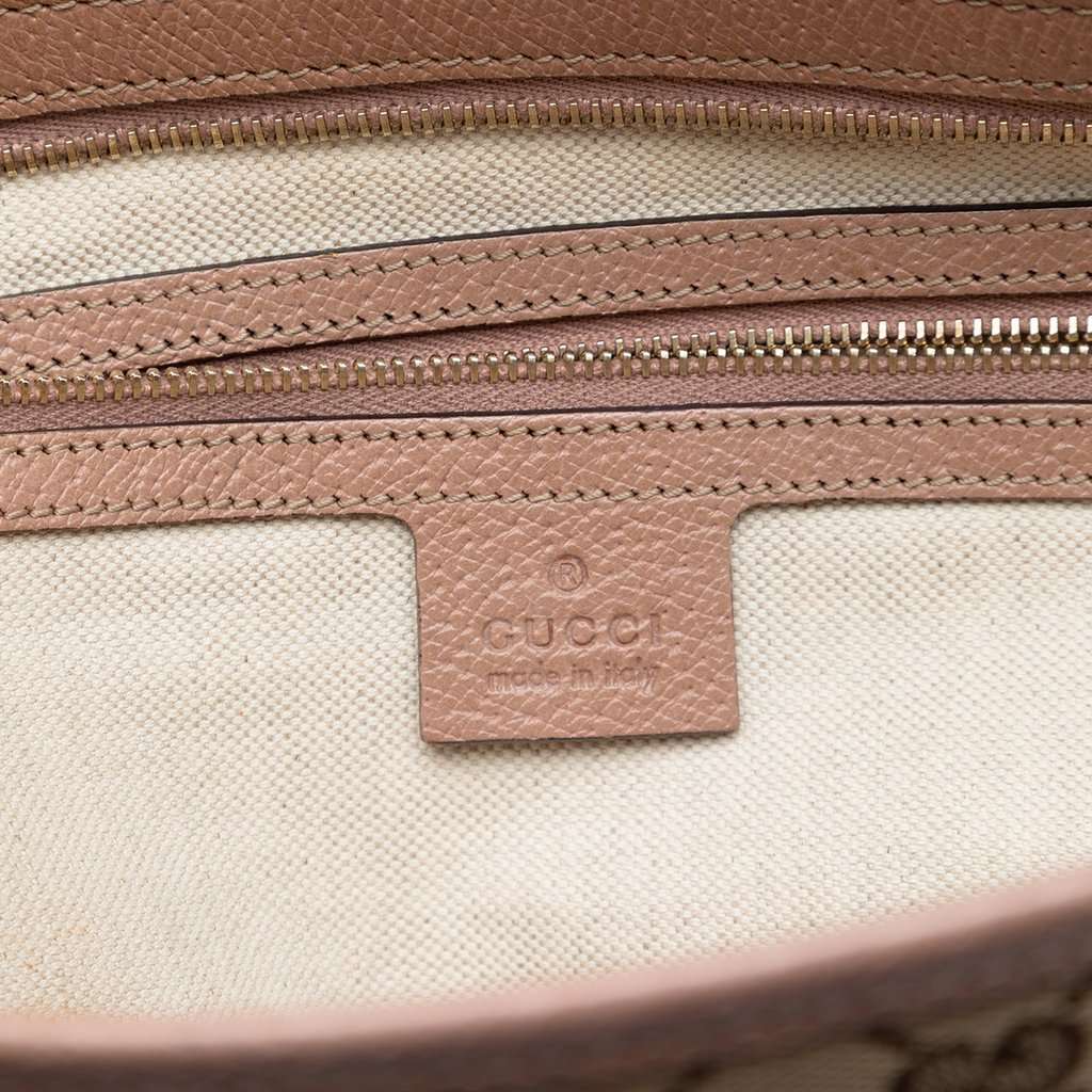 Gucci GG Canvas and Leather Bree Tote Beige Very good condition - Box View
