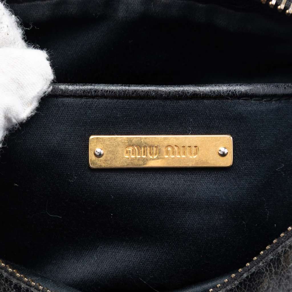 Miu Miu Matelasse Nappa Camera Crossbody Black Leather Very good - Box View