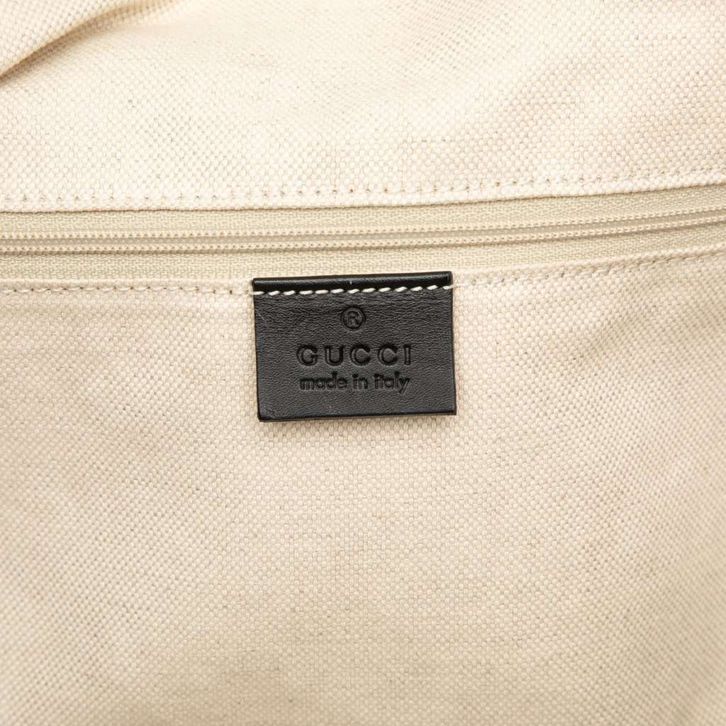 Gucci Diamante Canvas Sukey Satchel Beige Very good - Box View