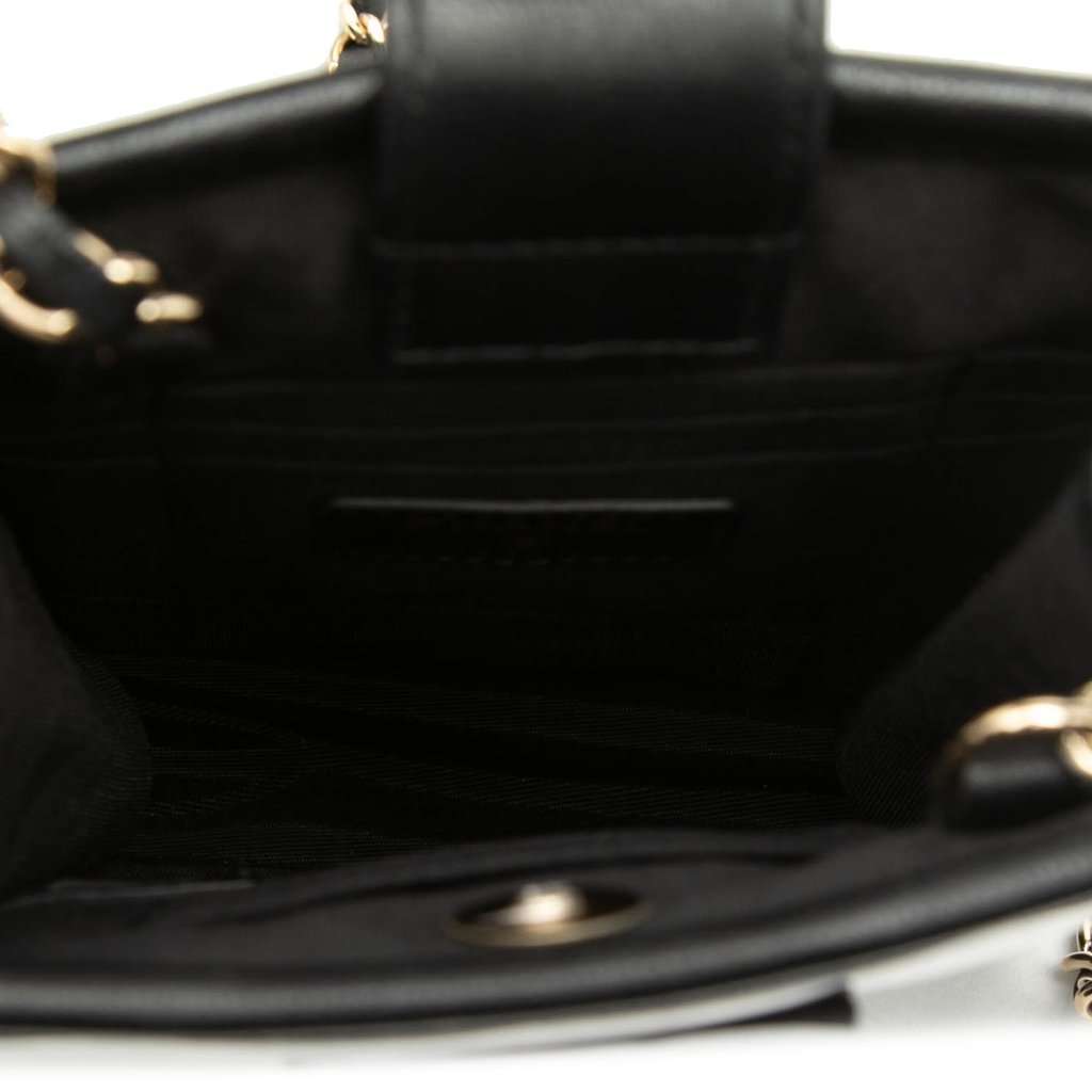 Chanel Tweed and PVC Phone Clutch with Chain Black Very good condition - Model View