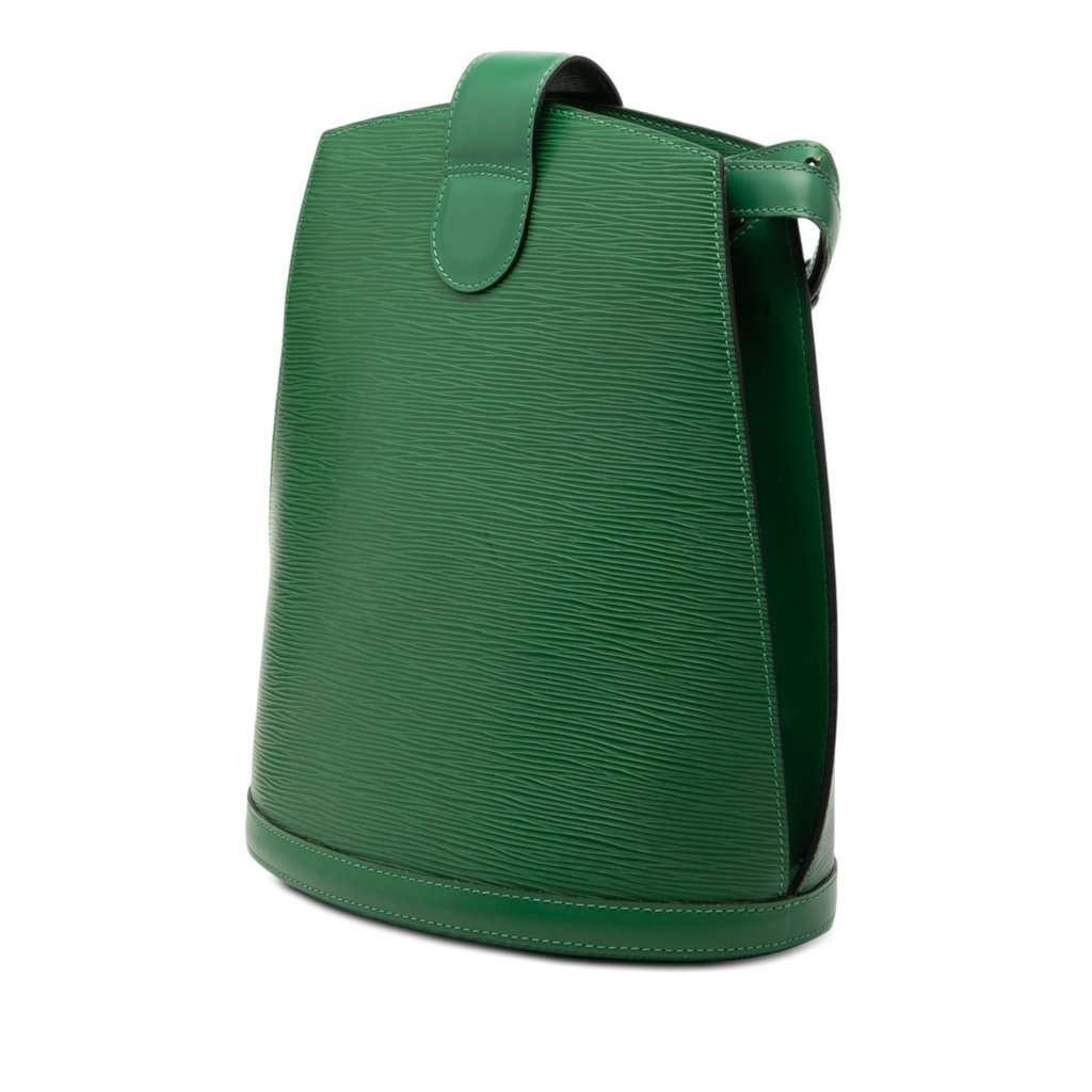 Louis Vuitton Epi Cluny Green Leather Good condition - Back View