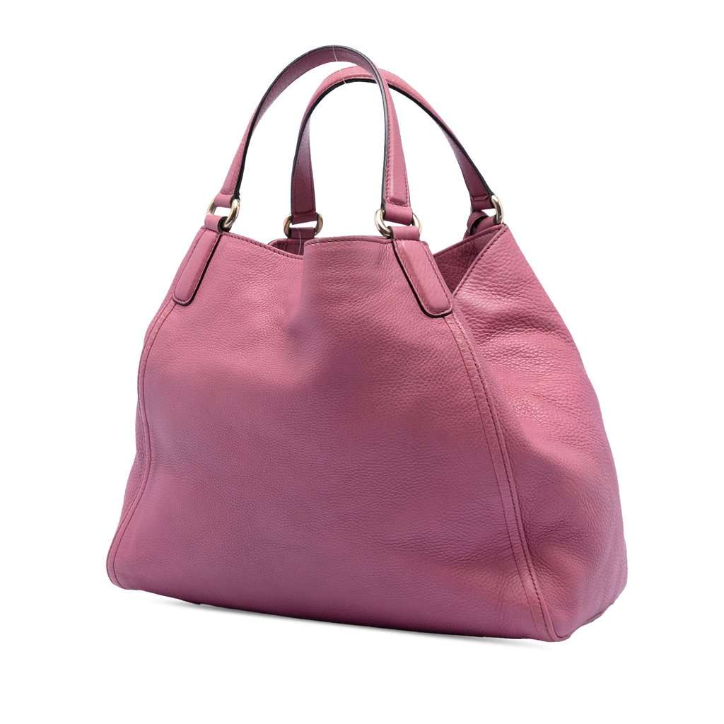 Gucci Medium Leather Soho Cellarius Tote Pink Leather Very good condition - Back View