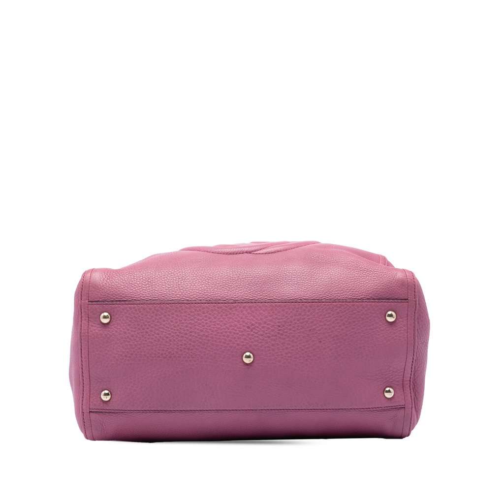 Gucci Medium Leather Soho Cellarius Tote Pink Leather Very good condition - Inside View