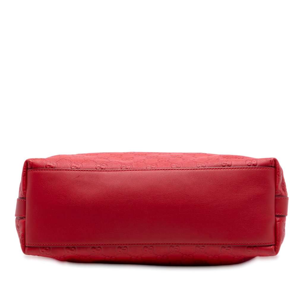 Gucci Small Guccissima Miss GG Satchel Red Leather Very good - Inside View
