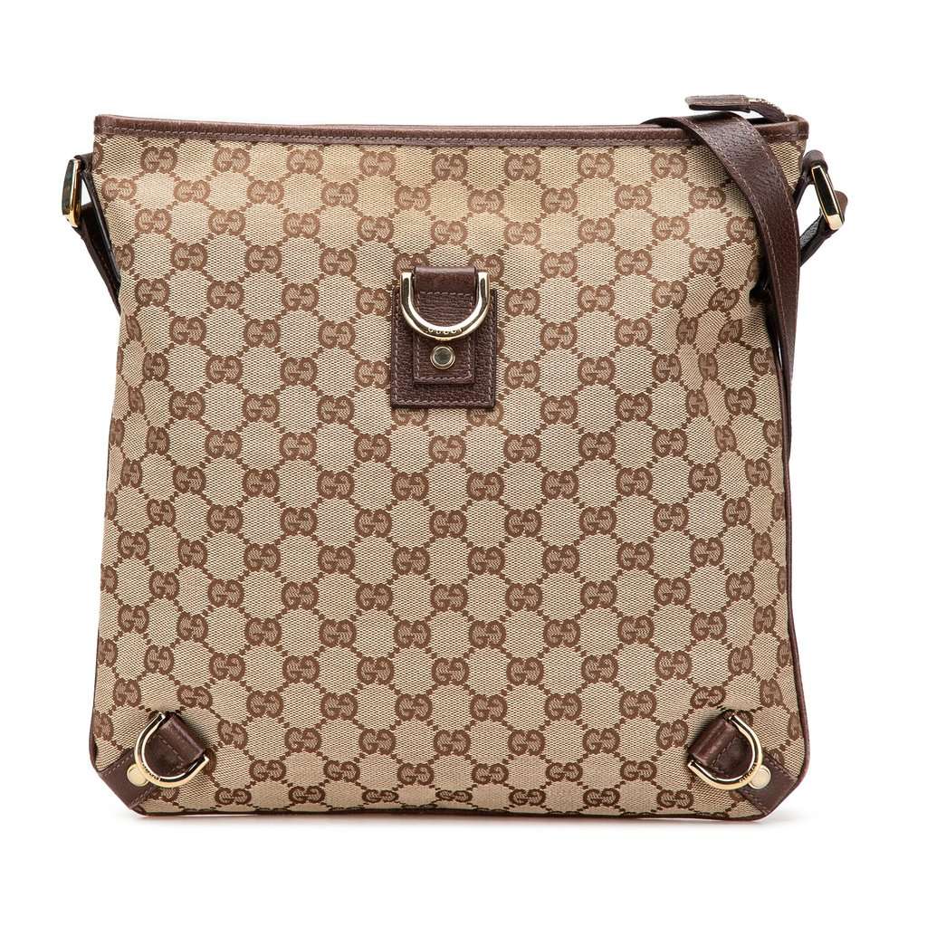 Gucci GG Canvas Abbey D Ring Crossbody Beige Very good condition - Front View