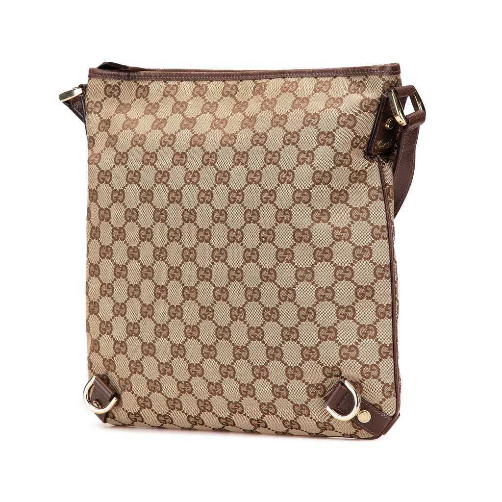 Gucci GG Canvas Abbey D Ring Crossbody Beige Very good condition - Back View
