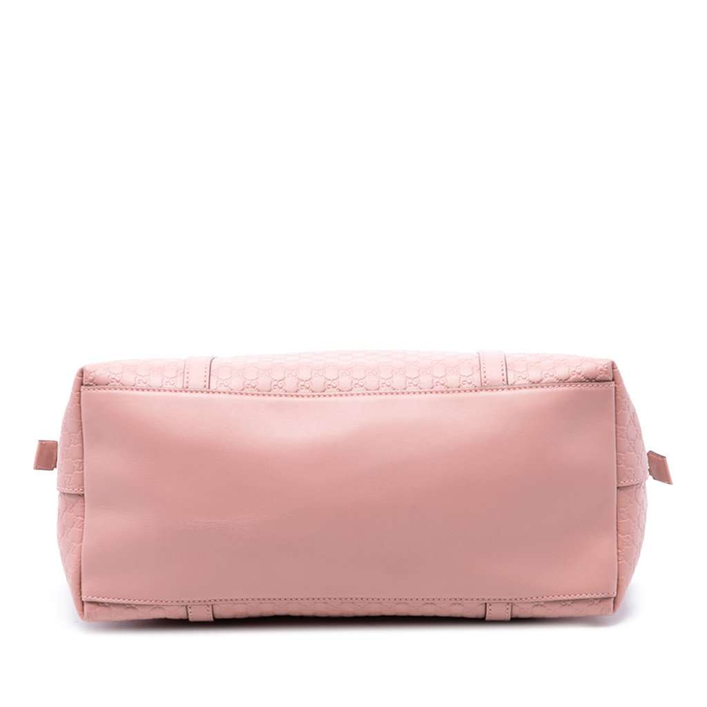 Gucci Large Microguccissima Dome Satchel Pink Leather Very good condition - Inside View