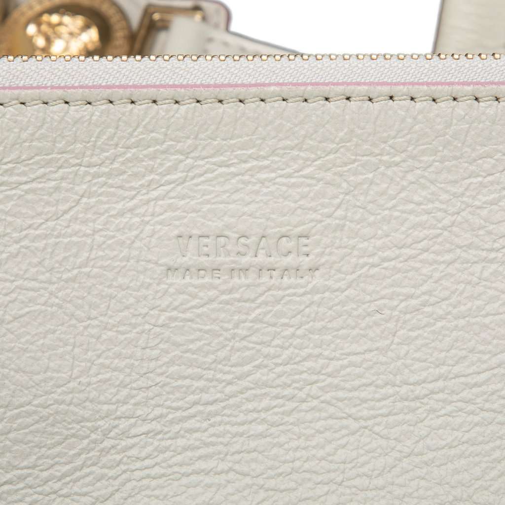 Versace Suede and Goatskin Signature Satchel Black Leather Very good condition - Box View