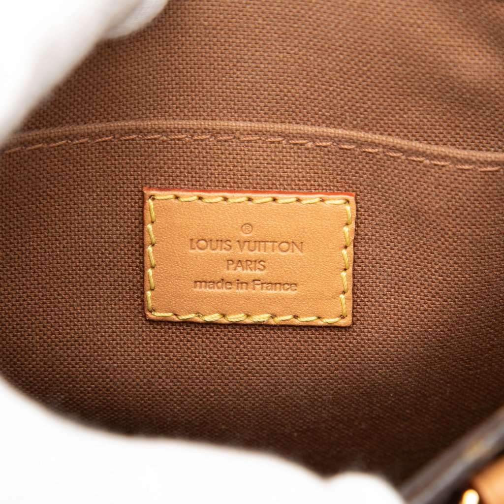 Louis Vuitton Monogram Petit Sac Plat Brown Very good condition - Box View