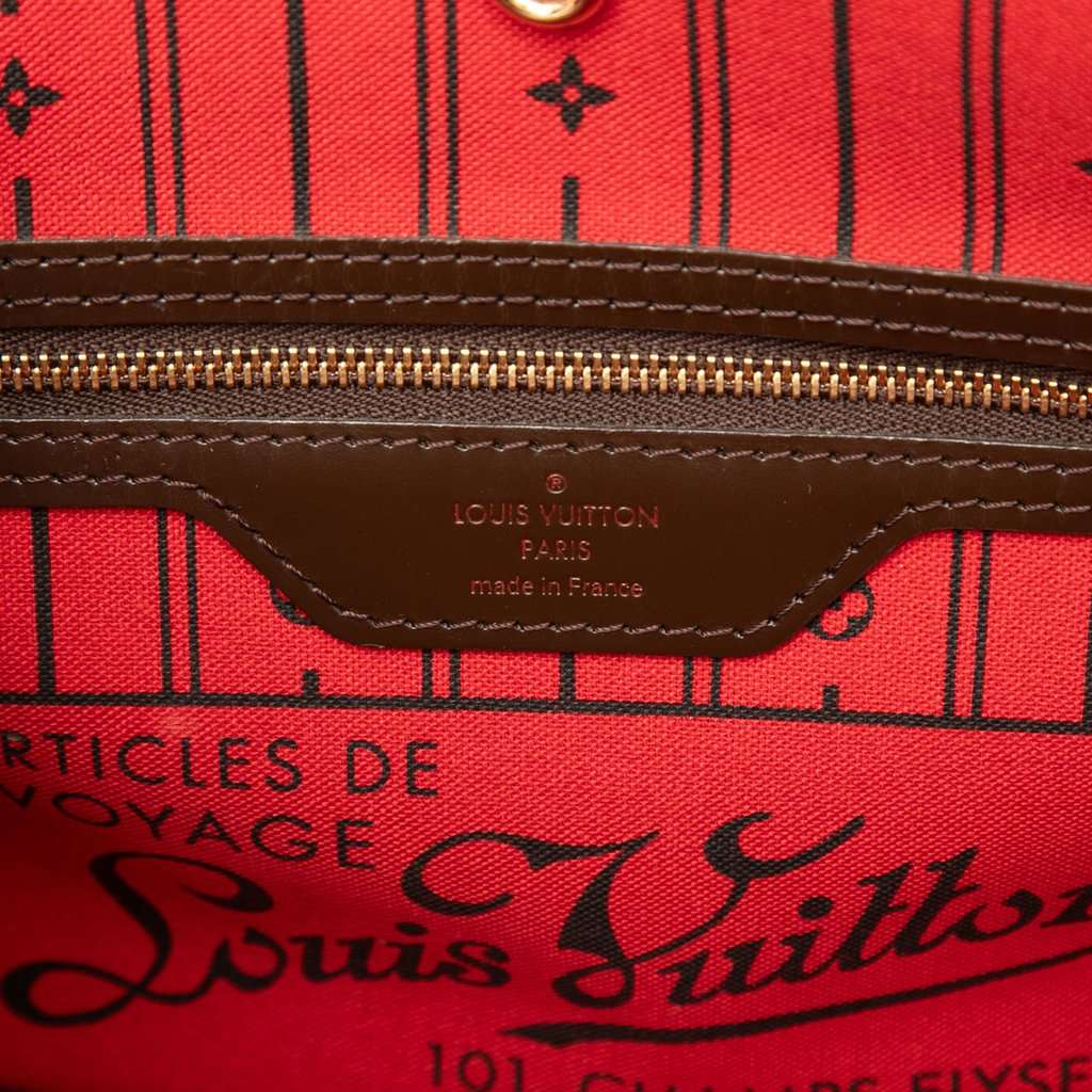 Louis Vuitton Damier Ebene Neverfull PM Brown Very good - Box View