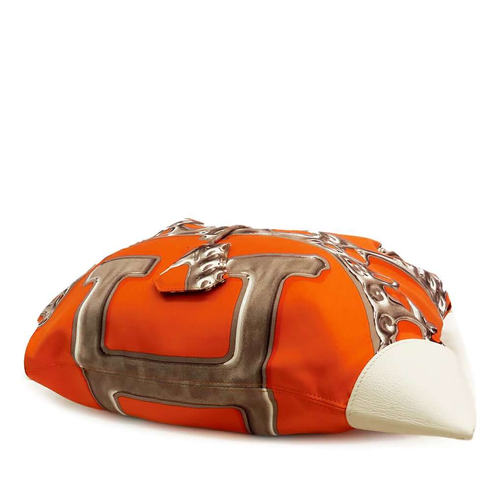 Hermès Silk and Barenia Vif Argent Silky City 38 Orange Very good condition - Inside View