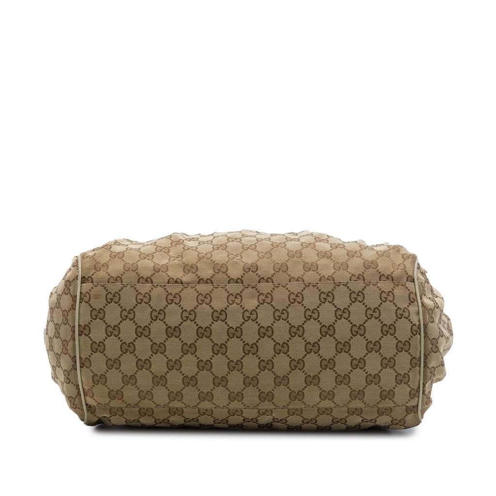 Gucci GG Canvas Sukey Satchel Beige Very good - Inside View