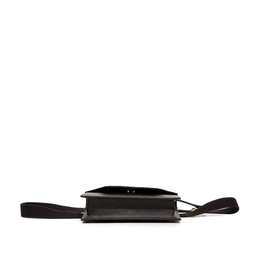 Saint Laurent Studded Leather Belt Bag Black Leather Very good condition - Inside View