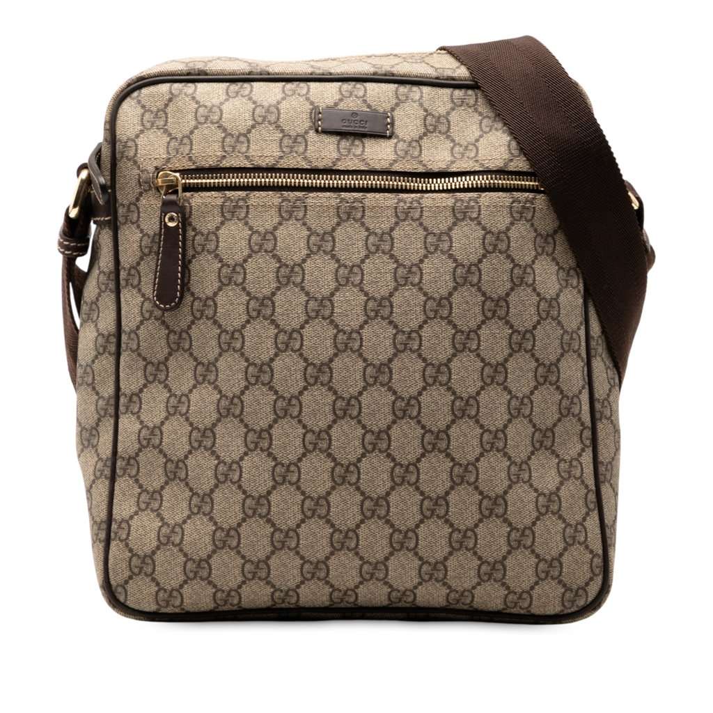 Gucci GG Supreme Crossbody Beige Very good - Front View