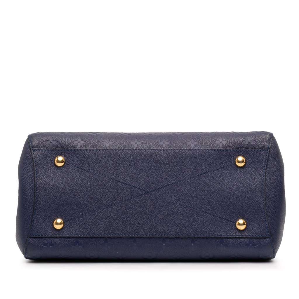 Louis Vuitton Monogram Empreinte Montaigne GM Blue Leather Very good condition - Inside View
