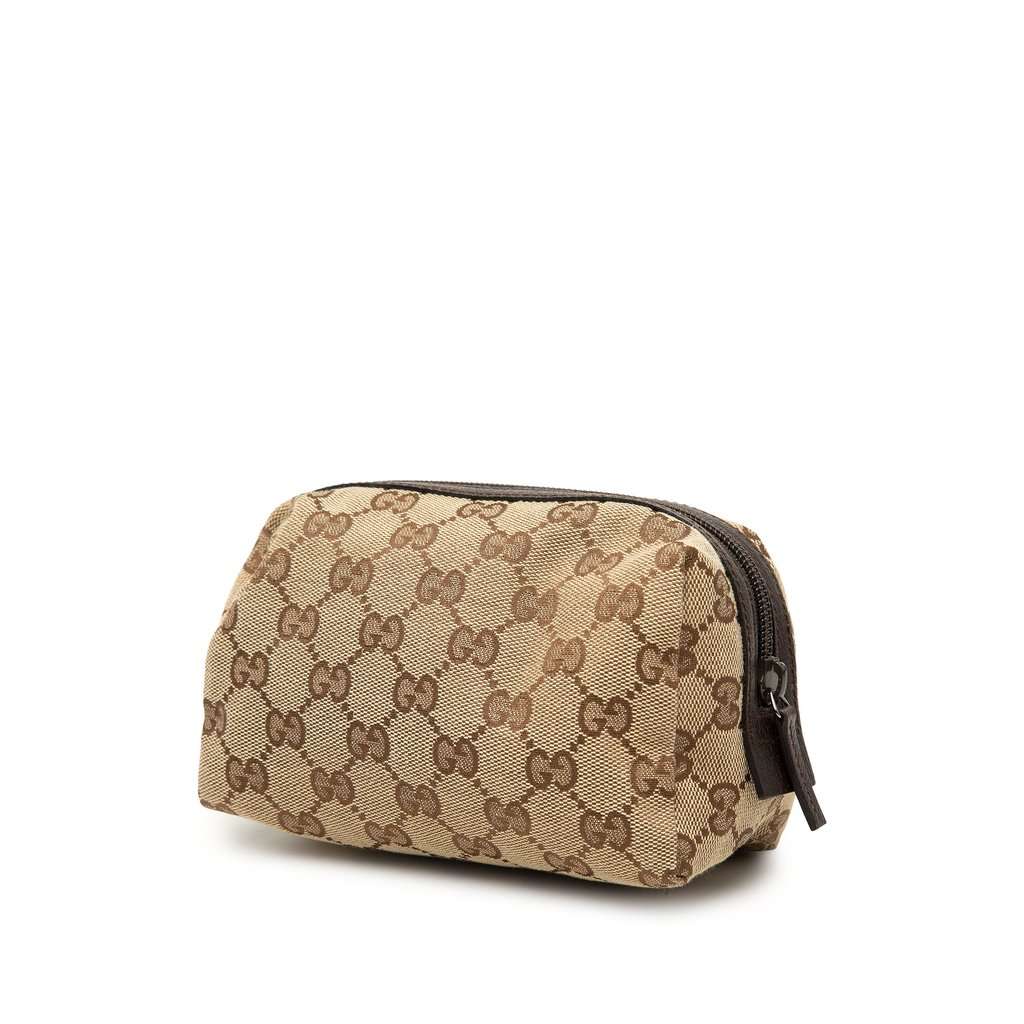 Gucci GG Canvas Pouch Beige Very good - Back View