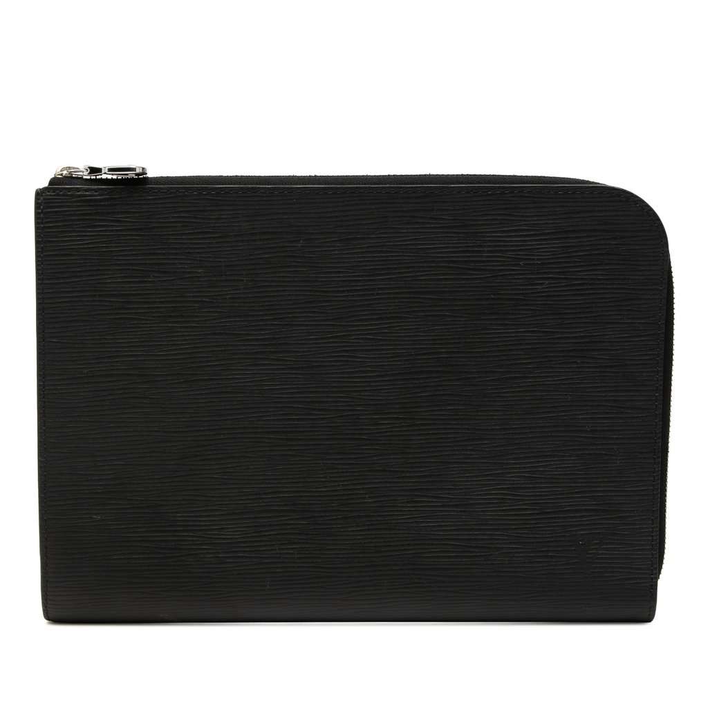 Louis Vuitton Epi Pochette Jour PM Black Leather Very good condition - Front View