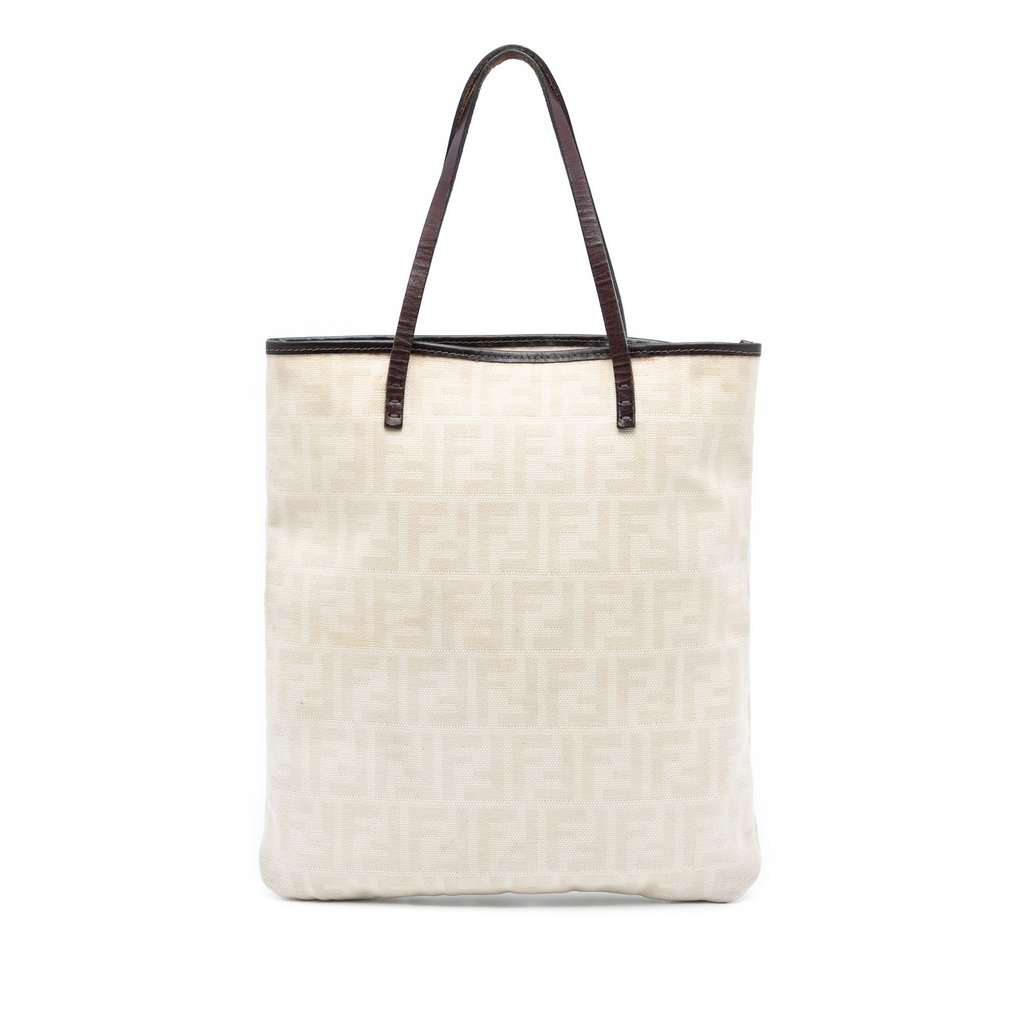 Fendi Zucca Canvas Tote Brown Very good - Front View