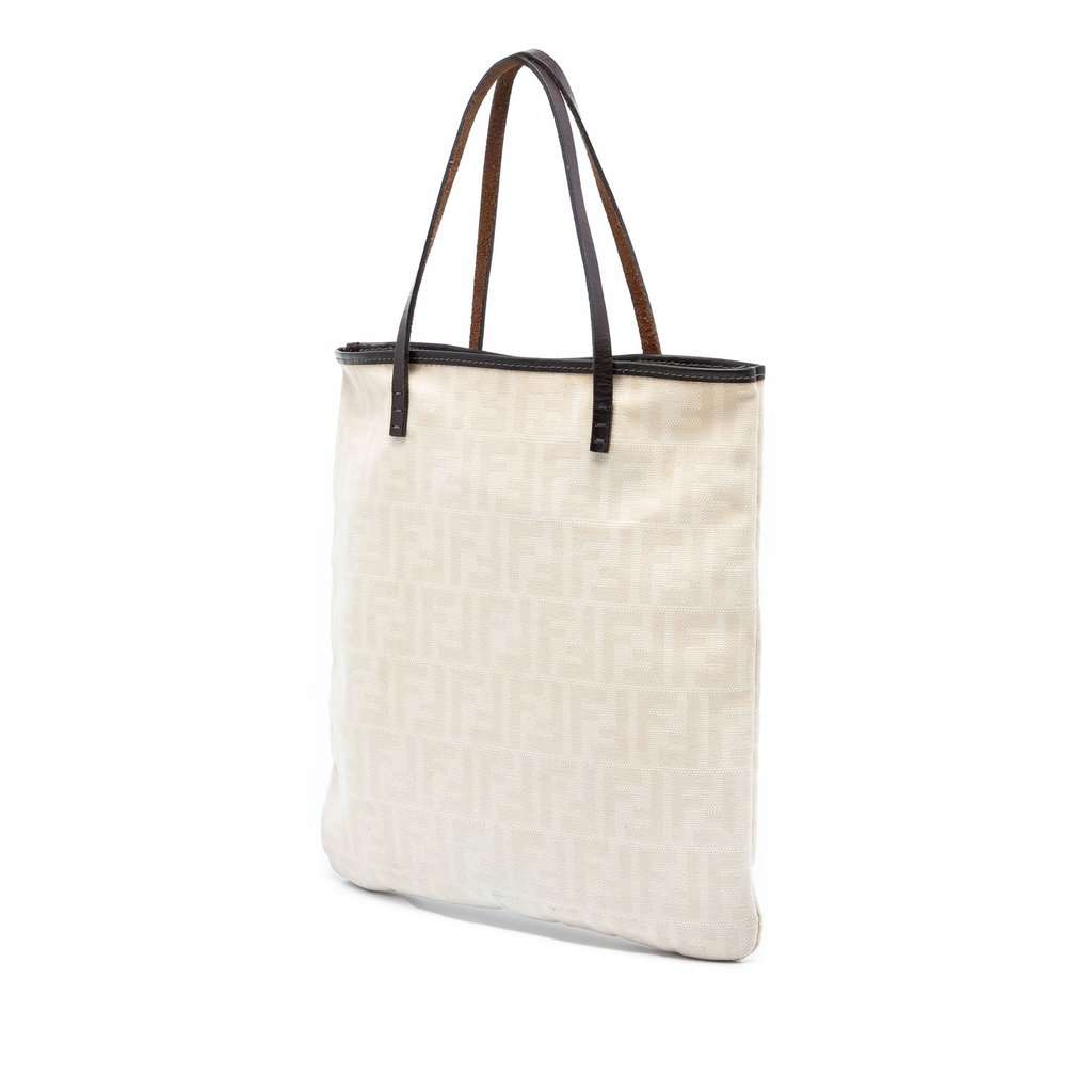 Fendi Zucca Canvas Tote Brown Very good - Back View