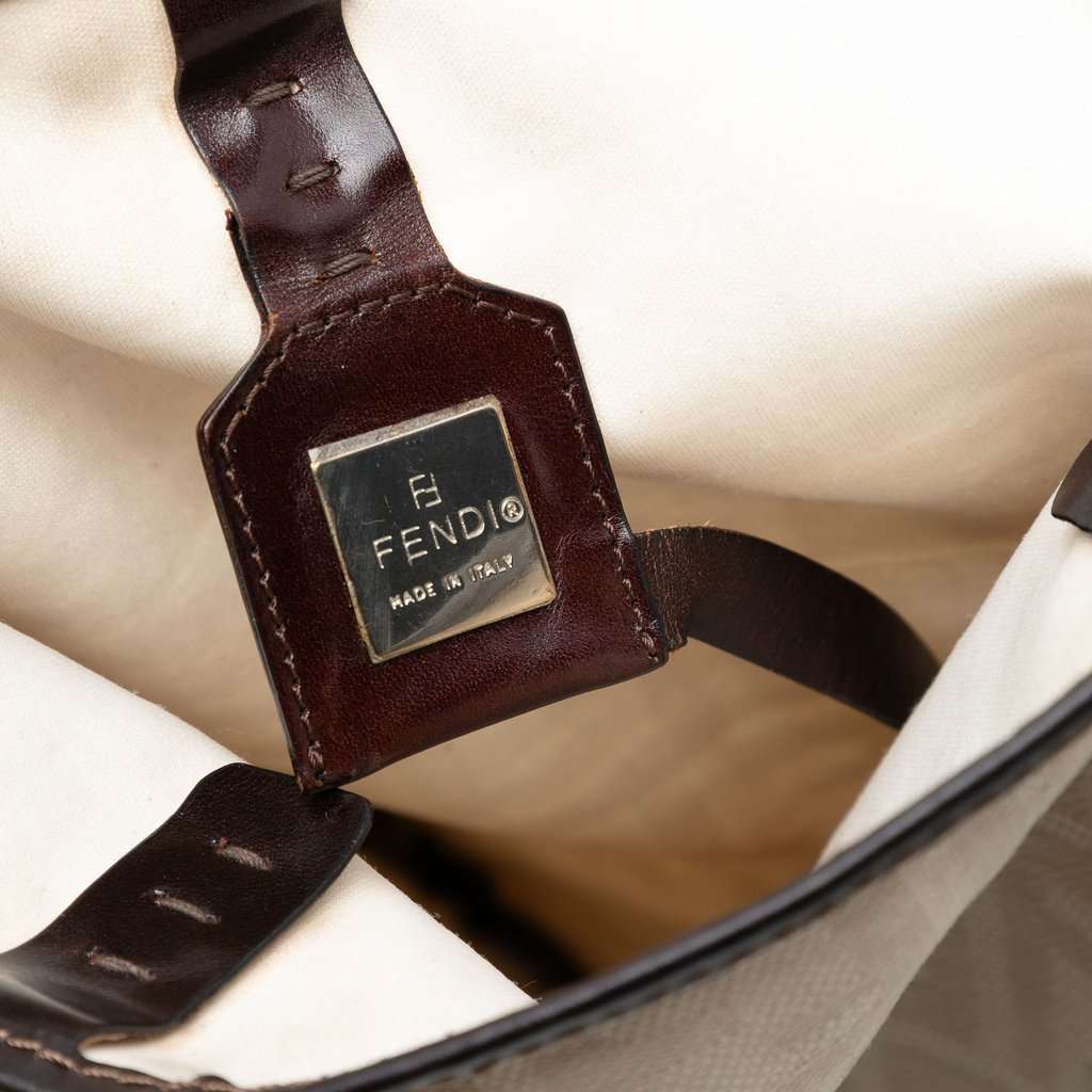 Fendi Zucca Canvas Tote Brown Very good - Box View