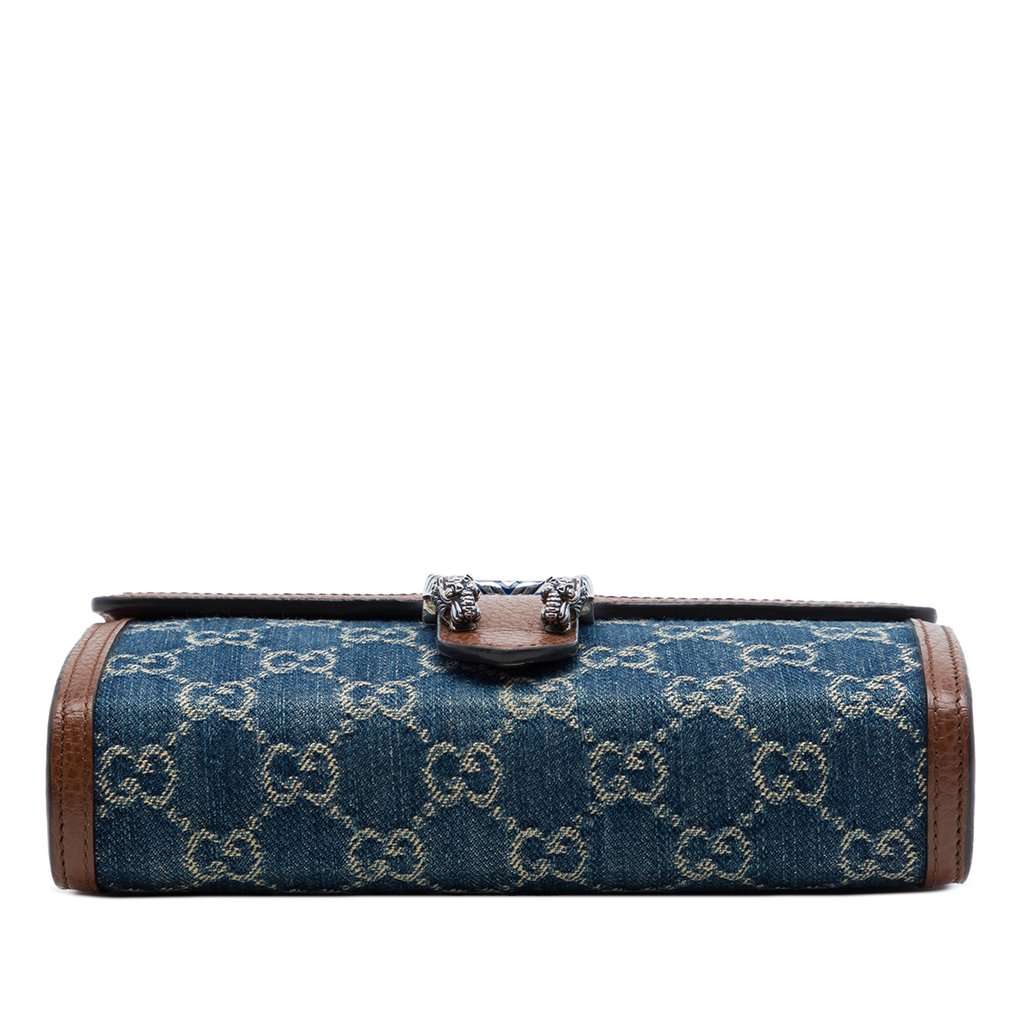 Gucci GG Denim Dionysus Wallet on Chain Blue Very good - Inside View