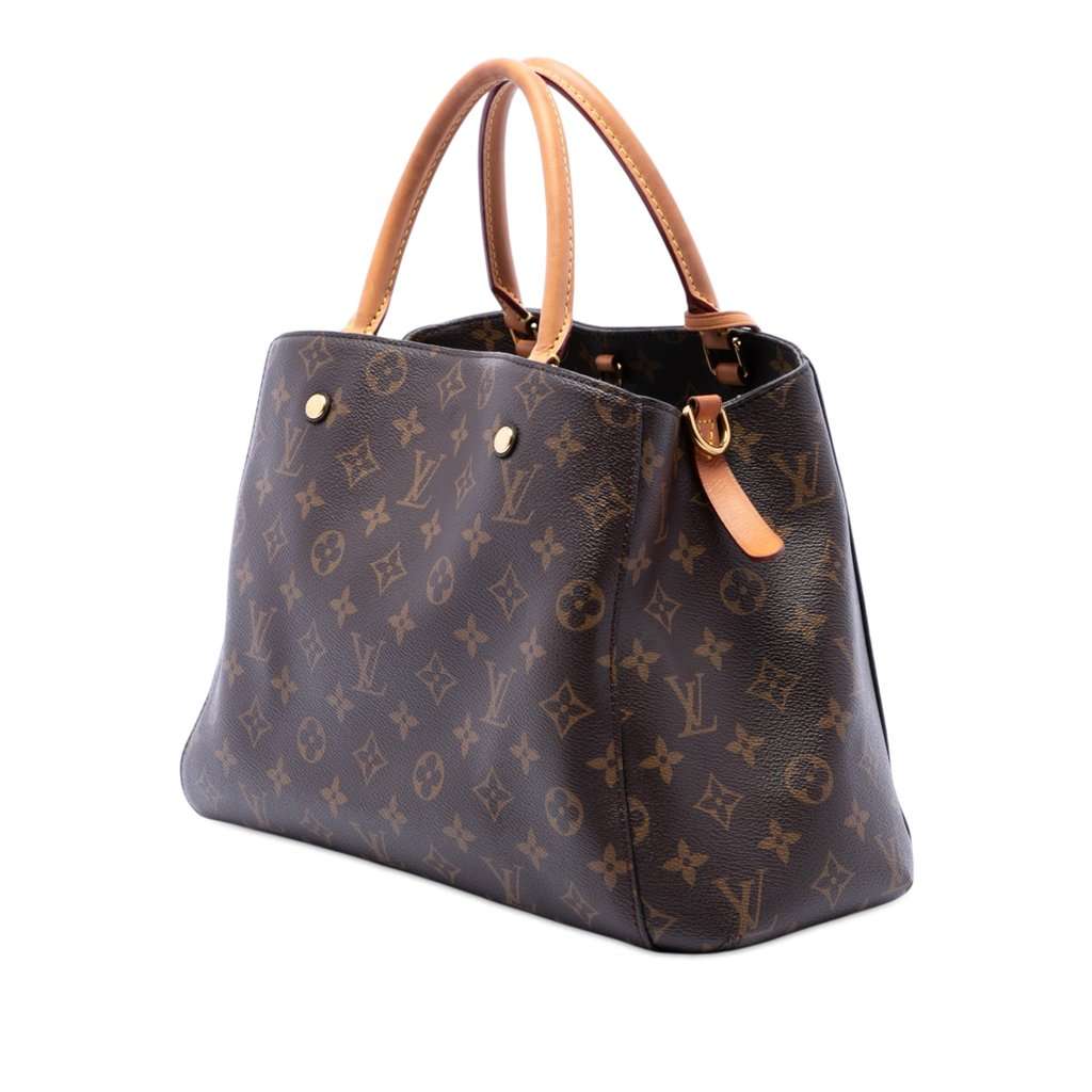 Louis Vuitton Monogram Montaigne MM Brown Very good condition - Back View