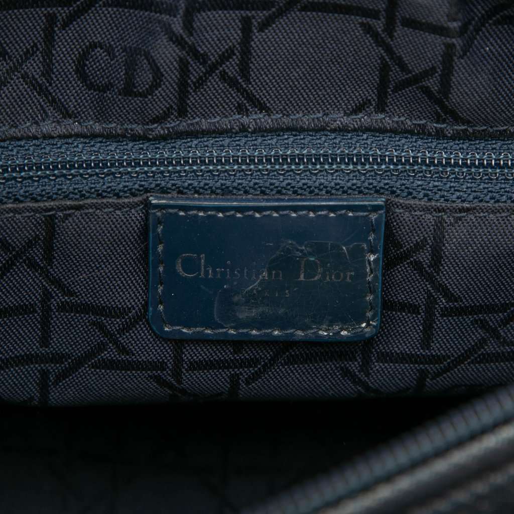 Dior Medium Denim Cannage Lady Dior Blue Very good condition - Box View