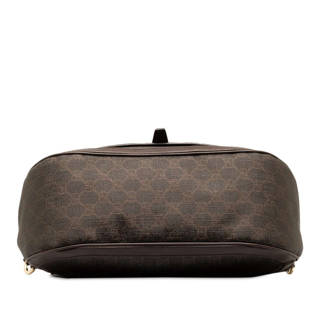 Gucci GG Supreme Stirrup Crossbody Brown Very good condition - Model View