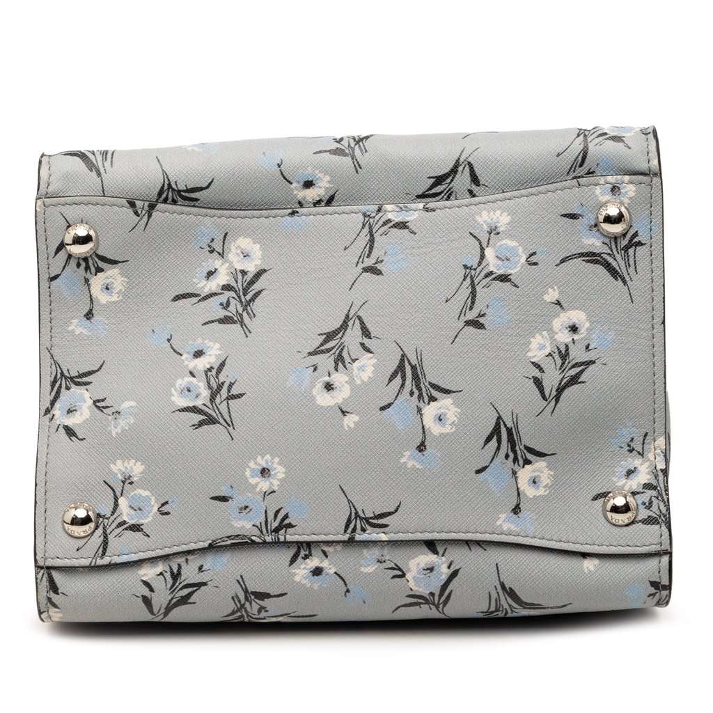 Prada Saffiano Floral Print Twin Pocket Satchel Other Leather Very good condition - Inside View