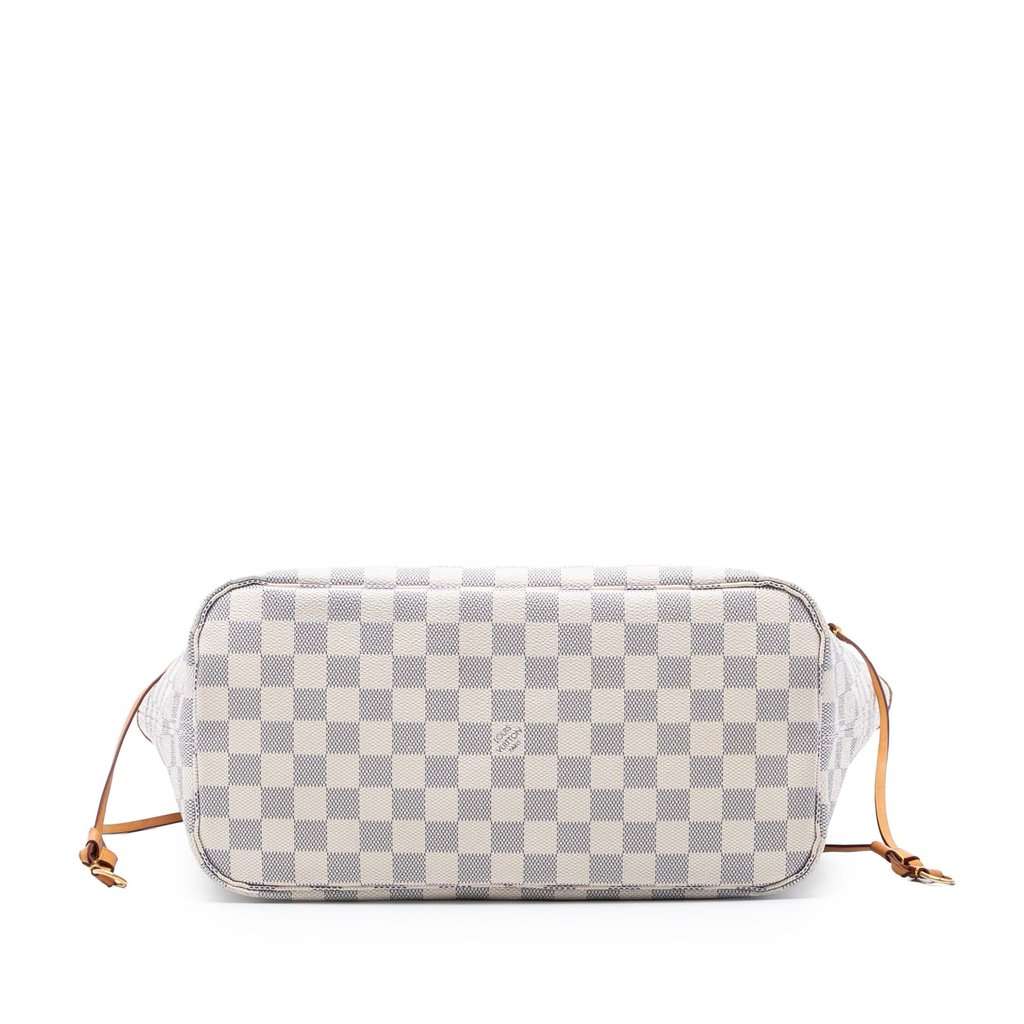 Louis Vuitton Damier Azur Neverfull MM White Very good condition - Inside View